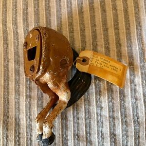 Vintage Cast Iron Heavy Metal Rubal Horse Rear End Beer Bottle Opener New York